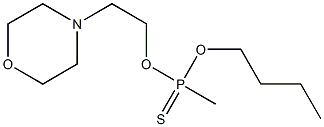 Methylphosphonothioic acid O-butyl O-(2-morpholinoethyl) ester Struktur