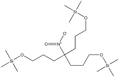 4-Nitro-4-[3-(trimethylsilyloxy)propyl]-1,7-bis(trimethylsilyloxy)heptane Struktur