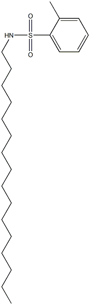 N-Hexadecyl-2-toluenesulfonamide Struktur