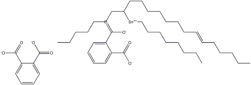 Bis[phthalic acid 1-(8-tetradecenyl)]dioctyltin(IV) salt Struktur