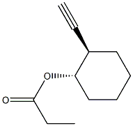 (1S,2R)-2-Ethynylcyclohexanol propionate Struktur