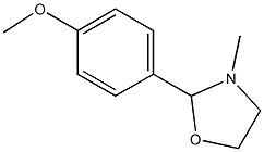 2-(p-Methoxyphenyl)-3-methyloxazolidine Struktur