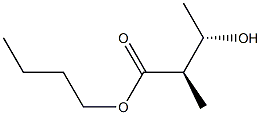 (2R,3S)-2-Methyl-3-hydroxybutyric acid butyl ester Struktur