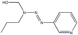 1-(3-Pyridyl)-3-hydroxymethyl-3-propyltriazene Struktur