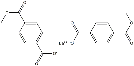 Bis(4-methoxycarbonylbenzoic acid)barium salt Struktur