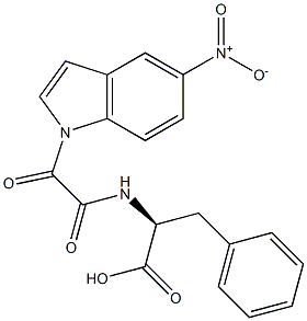 N-[[(5-Nitro-1H-indole -yl)carbonyl]carbonyl]-L-phenylalanine Struktur