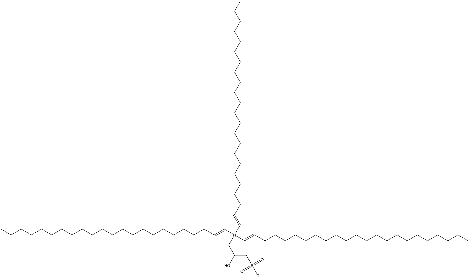 N,N-Di(1-tricosenyl)-N-(2-hydroxy-3-sulfonatopropyl)-1-tricosen-1-aminium Struktur