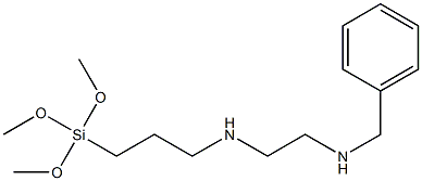 N-Benzyl-N'-[3-(trimethoxysilyl)propyl]-1,2-ethanediamine Struktur