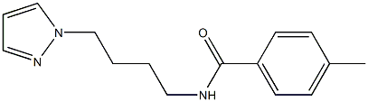 4-Methyl-N-[4-(1H-pyrazol-1-yl)butyl]benzamide Struktur