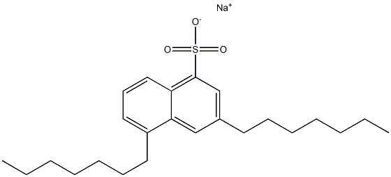 3,5-Diheptyl-1-naphthalenesulfonic acid sodium salt Struktur