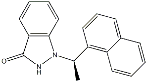 1-[(R)-1-(1-Naphthalenyl)ethyl]-1H-indazol-3(2H)-one Struktur