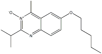 2-Isopropyl-4-methyl-6-pentyloxyquinazoline 3-oxide Struktur