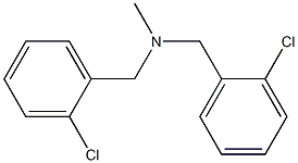 2-Chloro-N-(2-chlorobenzyl)-N-methylbenzenemethanamine Struktur