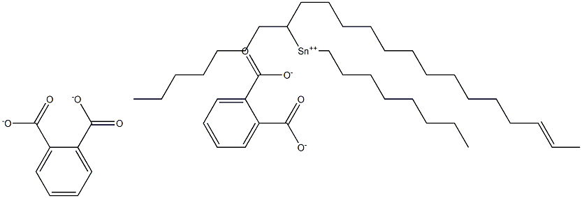 Bis[phthalic acid 1-(12-tetradecenyl)]dioctyltin(IV) salt Struktur