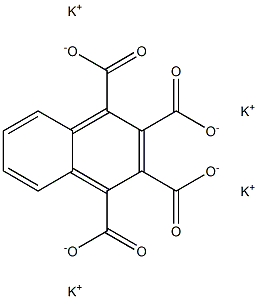 1,2,3,4-Naphthalenetetracarboxylic acid tetrapotassium salt Struktur