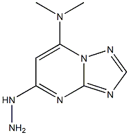 5-Hydrazino-7-dimethylamino[1,2,4]triazolo[1,5-a]pyrimidine Struktur