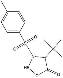 2,3-Dihydro-4-tert-butyl-3-[(4-methylphenyl)sulfonyl]-1,3,2-oxazaborol-5(4H)-one Struktur