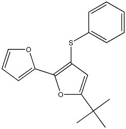 5-tert-Butyl-2-(2-furyl)-3-(phenylthio)furan Struktur