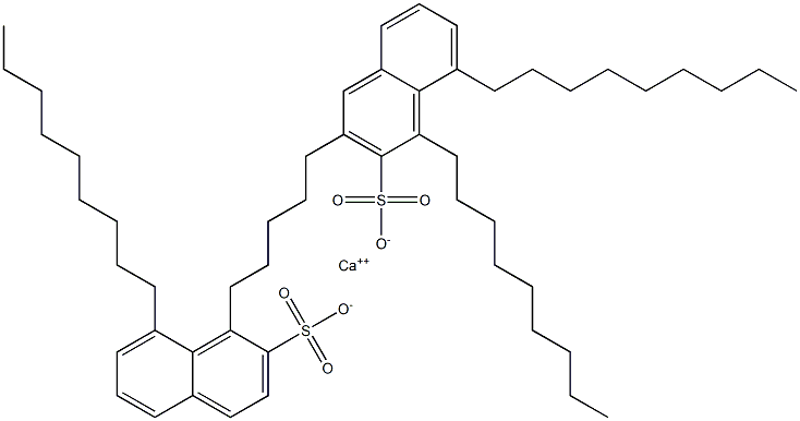 Bis(1,8-dinonyl-2-naphthalenesulfonic acid)calcium salt Struktur