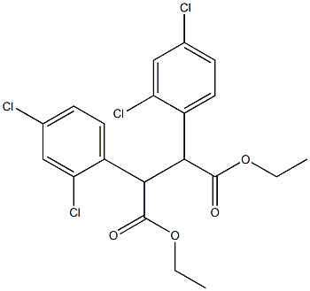 2,3-Bis(2,4-dichlorophenyl)succinic acid diethyl ester Struktur