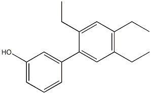 3-(2,4,5-Triethylphenyl)phenol Struktur