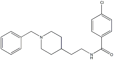 N-[2-(1-Benzyl-4-piperidinyl)ethyl]-4-chlorobenzamide Struktur