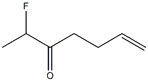 2-Fluoro-6-hepten-3-one Struktur