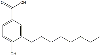 4-Hydroxy-3-octylbenzoic acid Struktur