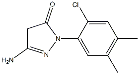 3-Amino-1-(2-chloro-4,5-dimethylphenyl)-5(4H)-pyrazolone Struktur