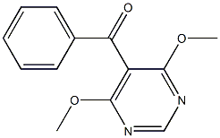 4,6-Dimethoxy-5-benzoylpyrimidine Struktur