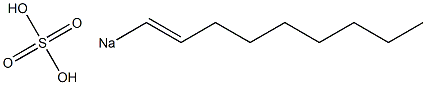 Sulfuric acid 1-nonenyl=sodium salt Struktur