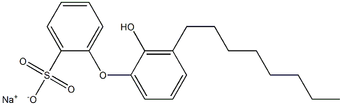 2'-Hydroxy-3'-octyl[oxybisbenzene]-2-sulfonic acid sodium salt Struktur