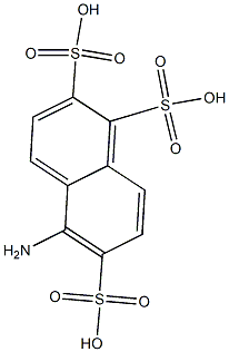 5-Amino-1,2,6-naphthalenetrisulfonic acid Struktur