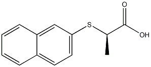 [R,(+)]-2-(2-Naphtylthio)propionic acid Struktur