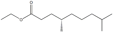 [S,(-)]-4,8-Dimethylnonanoic acid ethyl ester Struktur