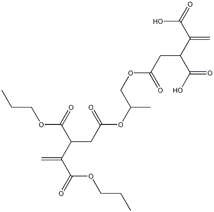 4,4'-[1-Methylethylenebis(oxycarbonyl)]bis(1-butene-2,3-dicarboxylic acid dipropyl) ester Struktur