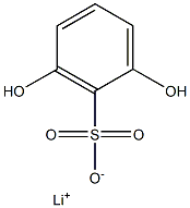 2,6-Dihydroxybenzenesulfonic acid lithium salt Struktur