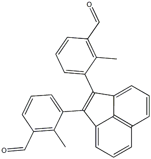 1,2-Bis(2-methyl-3-formylphenyl)acenaphthylene Struktur