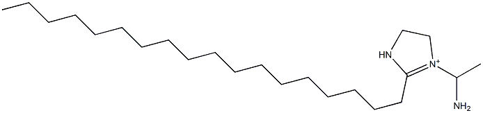 1-(1-Aminoethyl)-2-octadecyl-1-imidazoline-1-ium Struktur