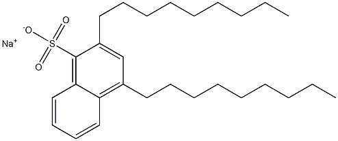 2,4-Dinonyl-1-naphthalenesulfonic acid sodium salt Struktur