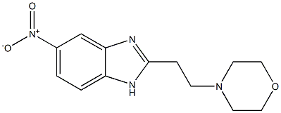 2-(2-Morpholinoethyl)-5-nitro-1H-benzimidazole Struktur