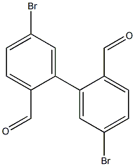 5,5'-Dibromobiphenyl-2,2'-dicarbaldehyde Struktur