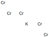 Pentachromium potassium Struktur