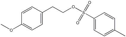 4-Methylbenzenesulfonic acid 4-methoxyphenethyl ester Struktur