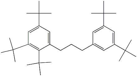 1-(2,3,5-Tri-tert-butylphenyl)-3-(3,5-di-tert-butylphenyl)propane Struktur