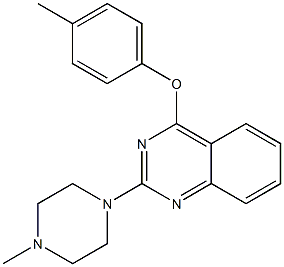 2-[4-Methyl-1-piperazinyl]-4-(4-methylphenoxy)quinazoline Struktur