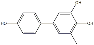 5-Methyl-1,1'-biphenyl-3,4,4'-triol Struktur