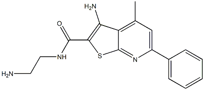 3-Amino-N-(2-aminoethyl)-4-methyl-6-phenylthieno[2,3-b]pyridine-2-carboxamide Struktur