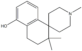 1,2',2'-Trimethylspiro[piperidine-4,1'-tetralin]-5'-ol Struktur