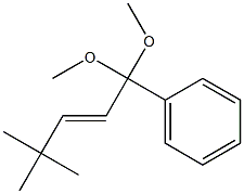 1,1-Dimethoxy-1-phenyl-4,4-dimethyl-2-pentene Struktur